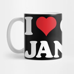 I Heart Cat Janice Mug